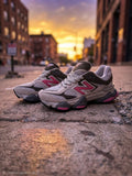Sneakers Dama Gri cu Roz,Calitate Premium,Talpa Groasa